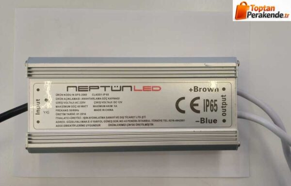 Neptün 100w Şerit Led Trafosu 8.5 Amper